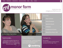 Tablet Screenshot of manorfarmca.com